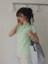 ダンシングオーキッド スタンダード スリムフィット PK Tシャツ (tropical green) 2サイズ