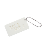 EEERRR ナンバープレートキーチェーン (ホワイト)