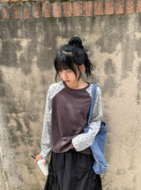 26FW★ [BAONHAUS] Ganin Color Matching Raglan Long Sleeve Tee