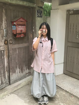 バブルチェックシャツ