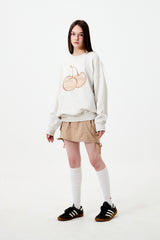 BIG CHERRY スウェットTシャツ - OATMEAL