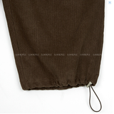 And double corduroy Carpenter Bendable Wide Pants