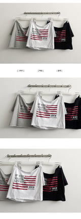 Risch Unbalanced Shoulder Short Sleeve T-Shirt