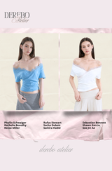 Blue Shine lace off short-sleeve T-shirt
