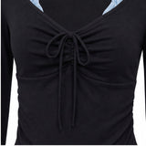 Eira Halter Layered Shirring T-shirt