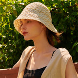 KNIT BUCKET HAT IVORY