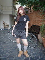 レターN Tシャツ (ブラック)