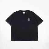 HIERARCHY STUDIOS Chroma - ブラックヒステリアワイドオーバーサイズTシャツ