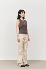 (W) ショップベーシックブーツカットパンツ (2color)