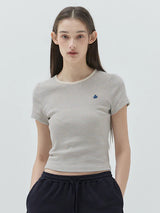 KIRSH PLAIN SLIM FIT STRIPE T-SHIRT - DARK BLUE