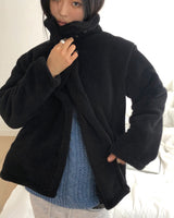 Dame Cable Knit V-Neck Loose-Fit Long Sleeve Long Knit