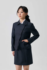 ODE ASYMMETRIC JACKET / CHARCOAL