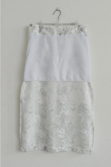 MISTY FLORAL SATIN SKIRT