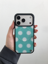 [Glass] Big White Dot Case