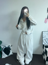 ストリートパッチワイドパンツ 🤎🤍🖤3COLOR