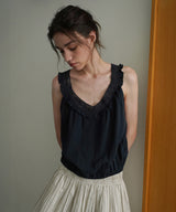 Bella lace blouse_navy