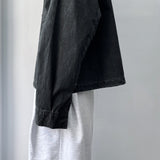 Faded Cropped Work Jacket