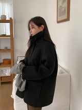 Pulky 2oz Quilted High Neck Half Coat