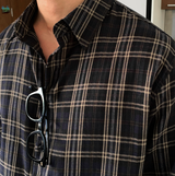 Cali Herringbone Semi Overfit Check Shirt
