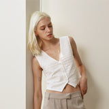 EVIE kimber VEST WHITE