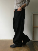 Dunted Tripe-Stitch Curved Denim