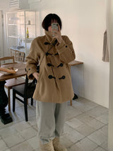 [MADE/3 Ounce Quilted Lining] Keden ウールバックルハーフコート