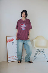 26SS★キトゥン ソーダ ピグメント ショートスリーブ Tシャツ