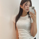 White Chips Knot Necklace