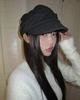 Neran Wool Pleated Cap Hat