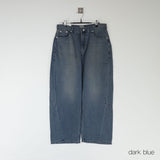 diagonal wide denim