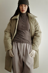 Wool turtleneck top, Brown