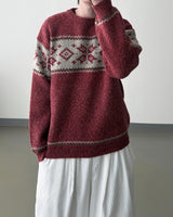 Frost nordic pattern knit