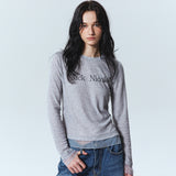 LAYERED COLOR LONG SLEEVE TOP_CHARCOAL