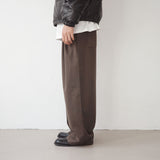 maison wide pintuck wool slacks