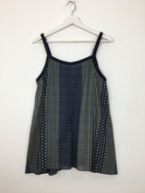 Humming Patchwork sleeveless (2color)