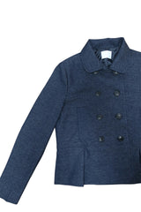 double button denim jk