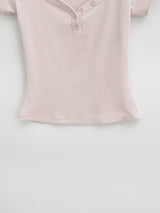 エリラスナップVネックTシャツ