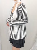 Ribbon Stripe Loose Top
