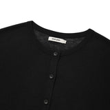 KIRSH PLAIN SEE THROUGH CROP CARDIGAN - BLACK       