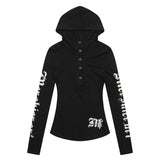 レタリング スリム フィット パーカー Tシャツ 232469367