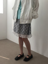 Vert polka dot skirt (2color)
