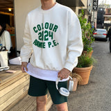 LMN ENNINE カラーオーバーサイズフィットスウェットシャツ (4 colors)