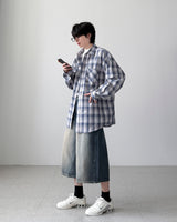 Exi Wide Bermuda Denim