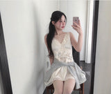 enthea satin v-lace bustier ops