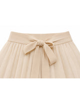 Lierre Ribbon Sheer Layered Flare Pants Black