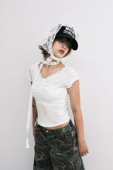 lace sc t (white)