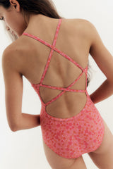 [Vintage Peony_pink] One Piece Swimsuit