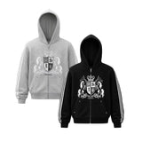 SEXXDEVIL Embroidered Stripe Zip Jacket