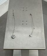 og heart necklace