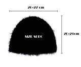 ヘアリーニットビーニー